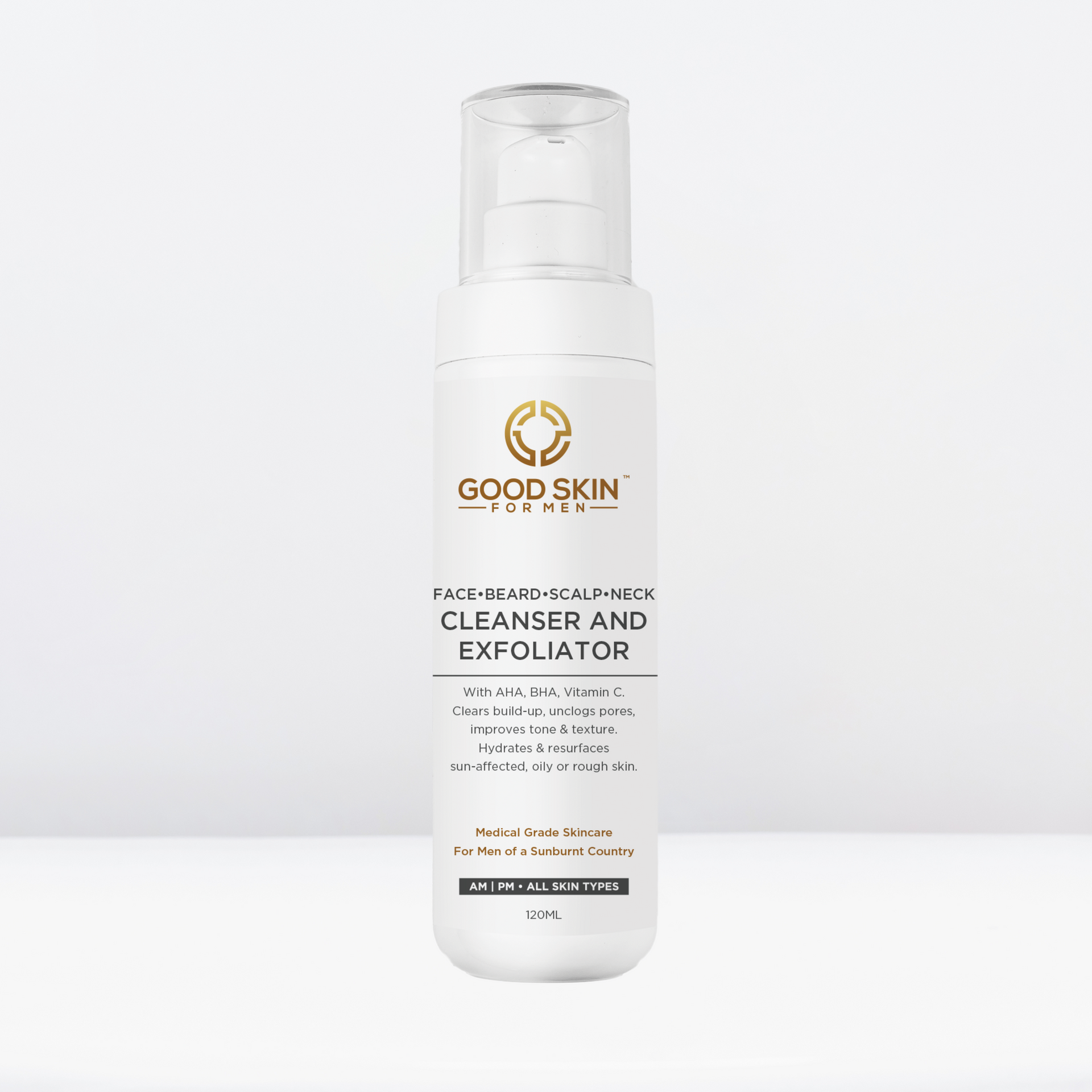 Face / Scalp / Beard & Neck Cleanser and Exfoliator